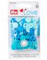 Preview: Prym Love Druckknöpfe "Color Snaps" Blau - Ø 12,4 mm - 30 Stück